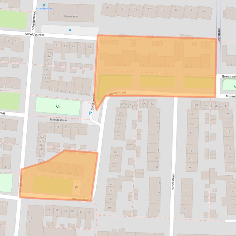 Kaart van postcodegebied 5215HE.