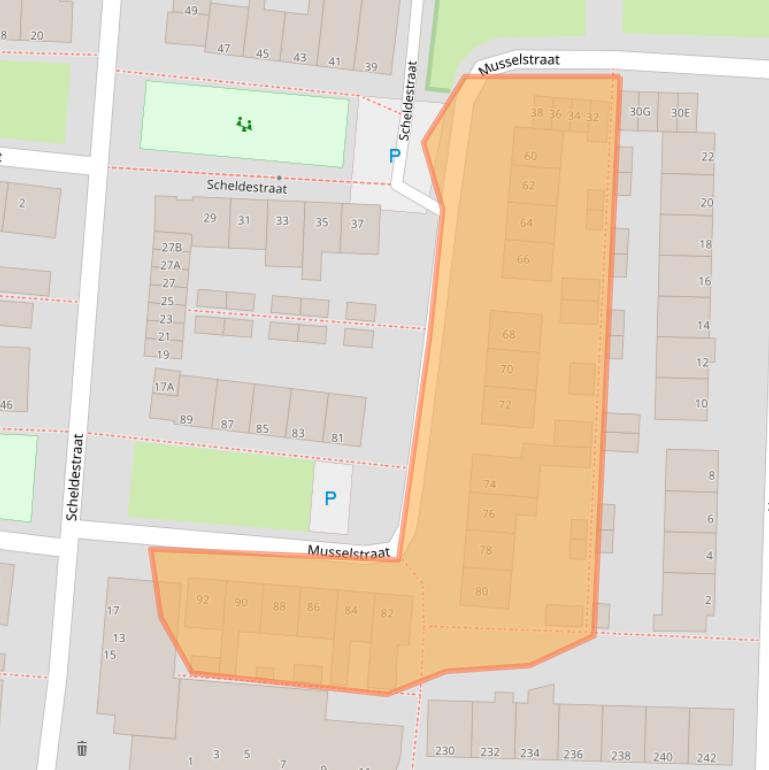 Kaart van postcodegebied 5215HH.