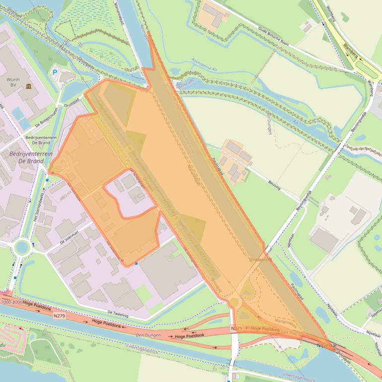 Kaart van postcodegebied 5215ME.