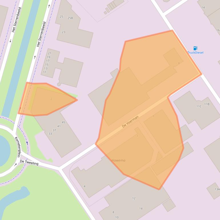 Kaart van postcodegebied 5215MH.