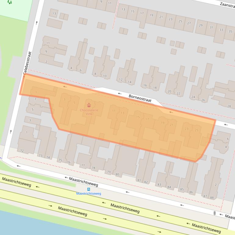Kaart van postcodegebied 5215VB.