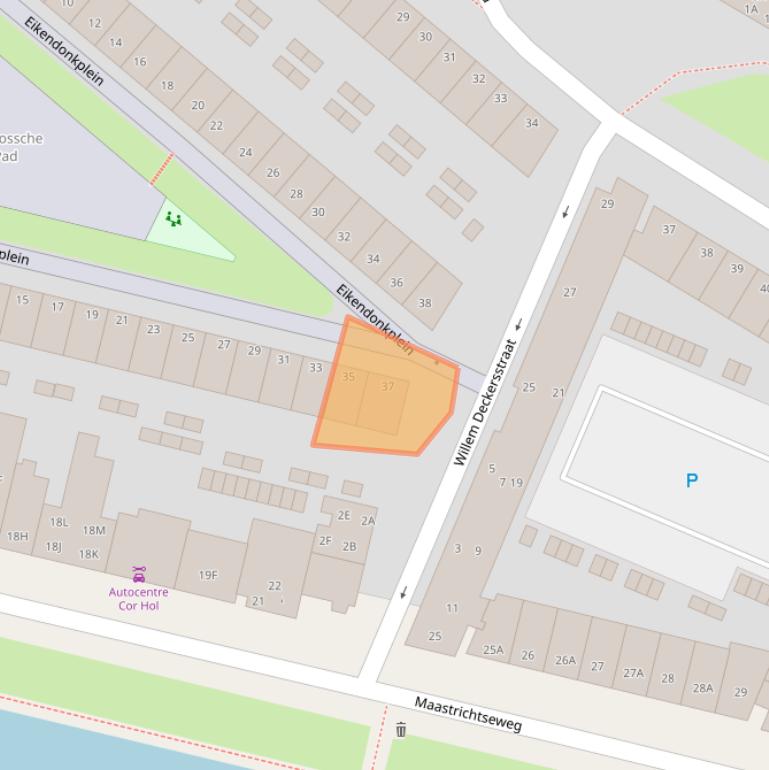 Kaart van postcodegebied 5215XK.