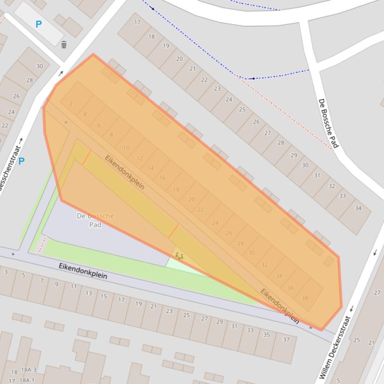 Kaart van postcodegebied 5215XL.