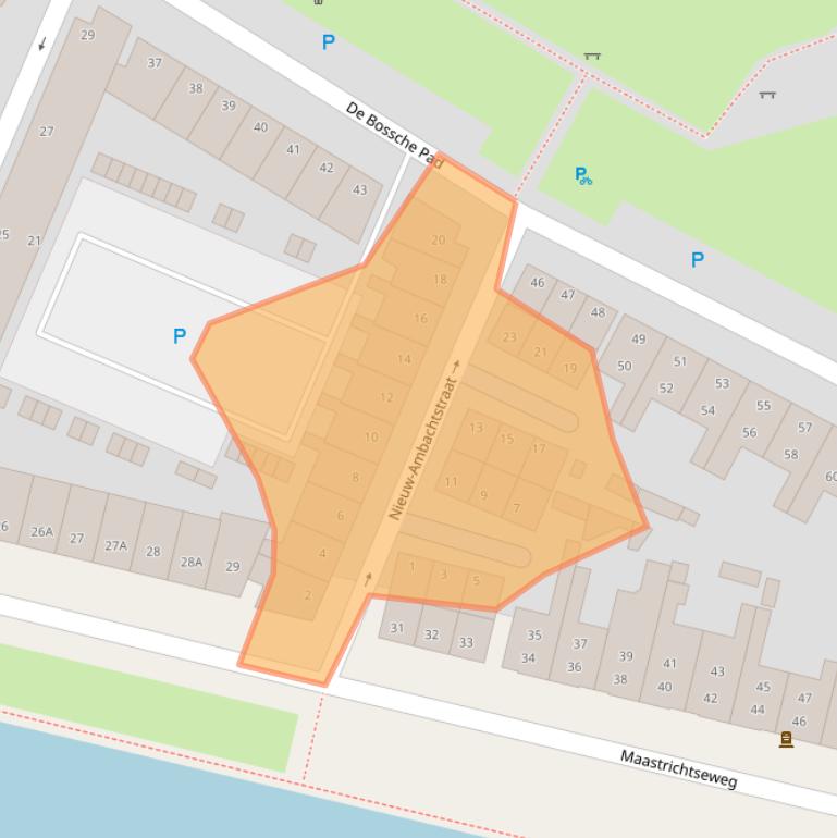 Kaart van postcodegebied 5215XP.