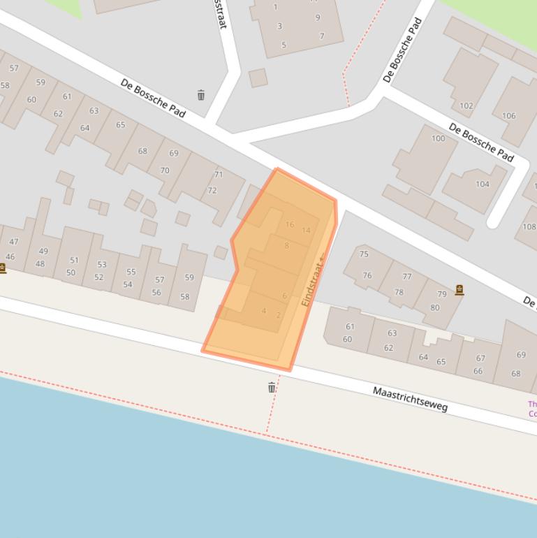 Kaart van postcodegebied 5215XR.