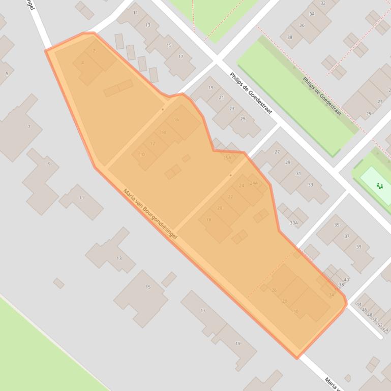 Kaart van postcodegebied 5216AC.