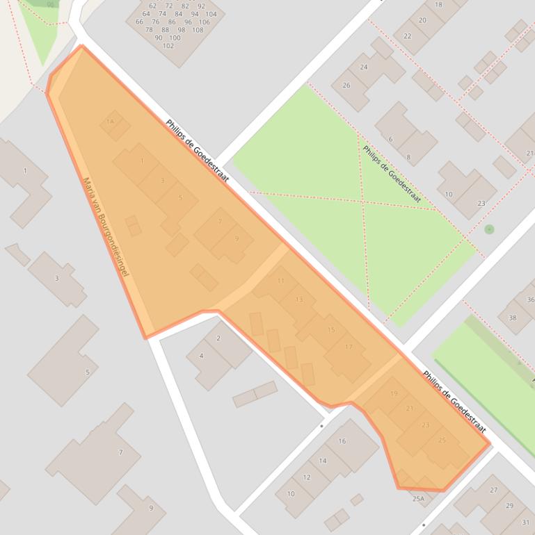 Kaart van postcodegebied 5216AD.