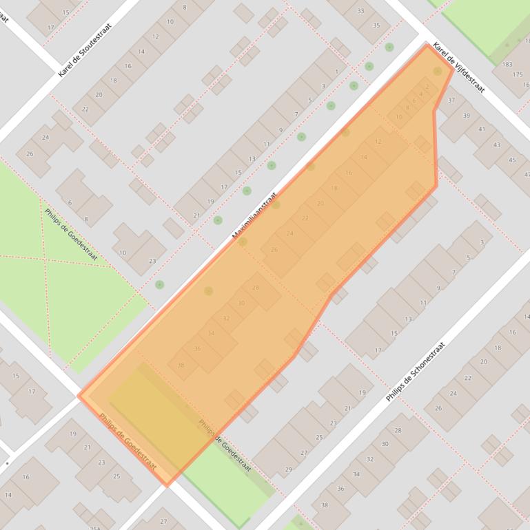 Kaart van postcodegebied 5216AM.