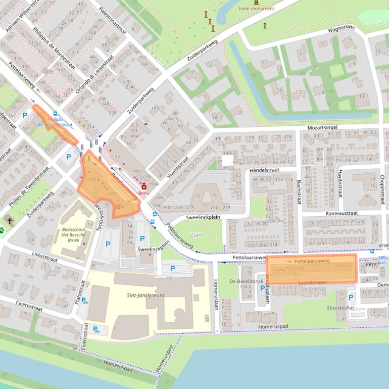 Kaart van postcodegebied 5216BM.