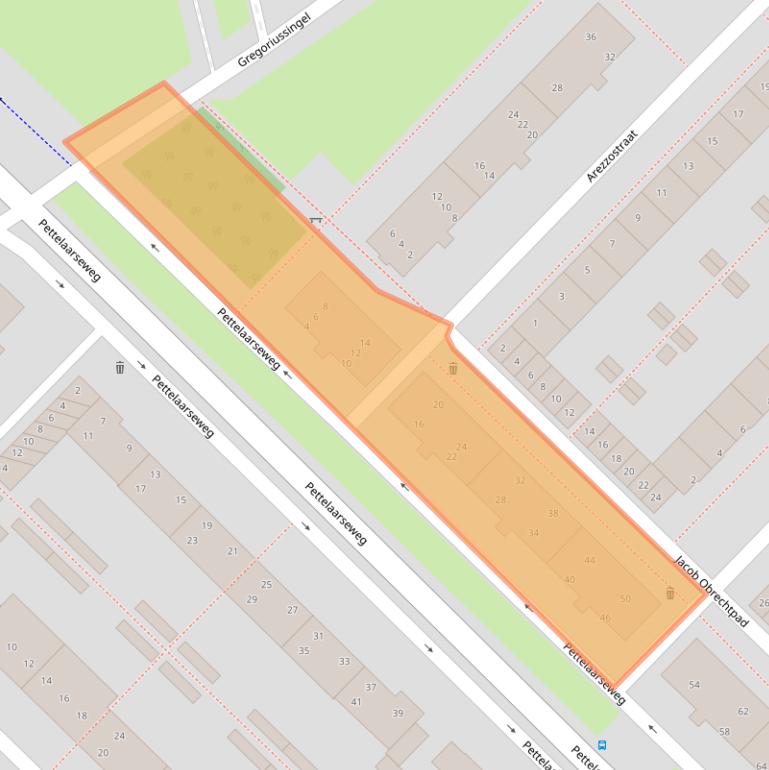 Kaart van postcodegebied 5216BR.