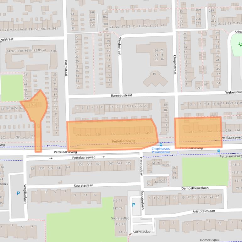 Kaart van postcodegebied 5216BX.
