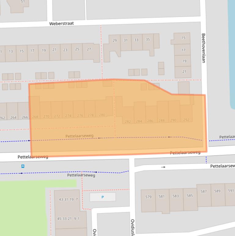 Kaart van postcodegebied 5216BZ.