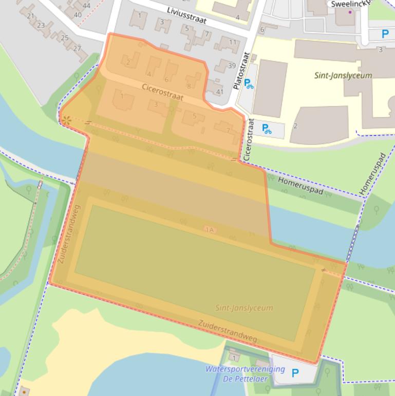 Kaart van postcodegebied 5216CC.