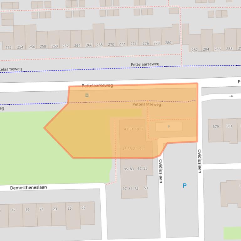 Kaart van postcodegebied 5216CL.