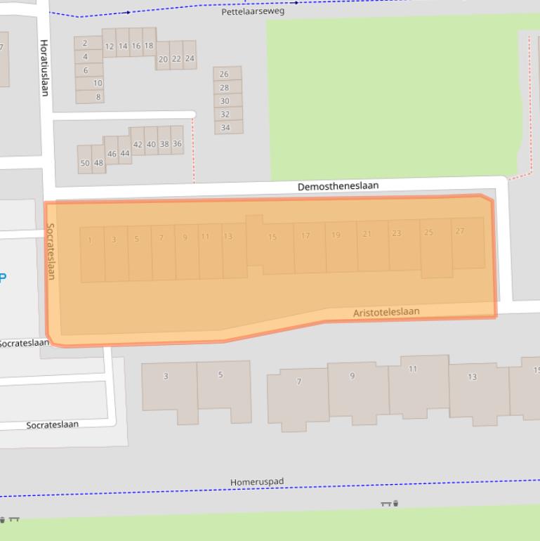 Kaart van postcodegebied 5216CP.