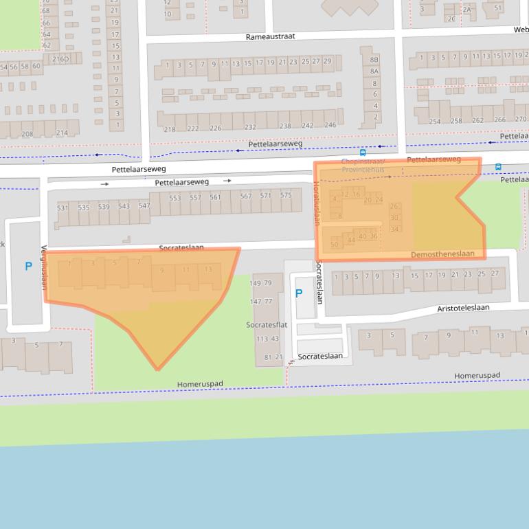 Kaart van postcodegebied 5216CR.