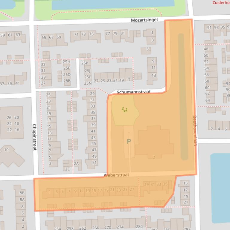 Kaart van postcodegebied 5216EX.