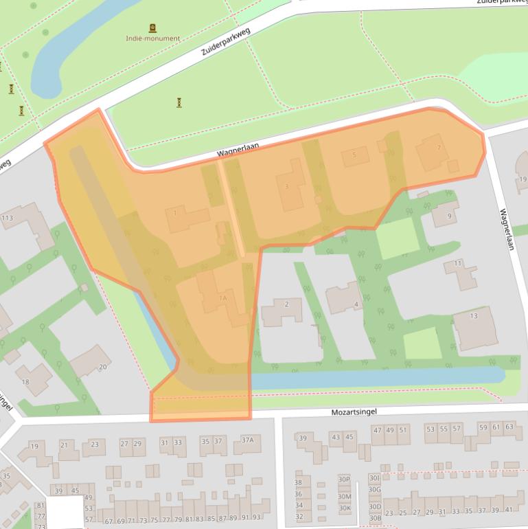 Kaart van postcodegebied 5216GD.