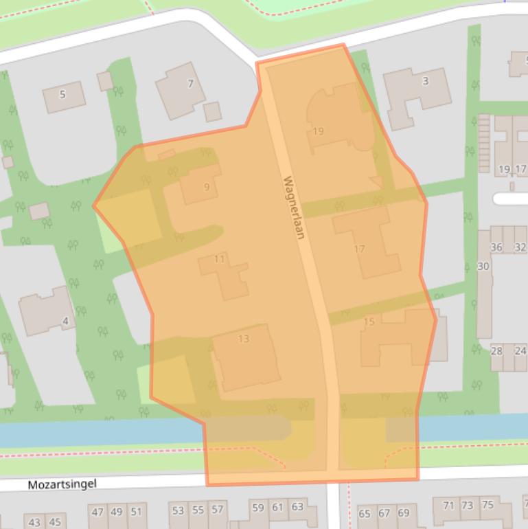 Kaart van postcodegebied 5216GE.