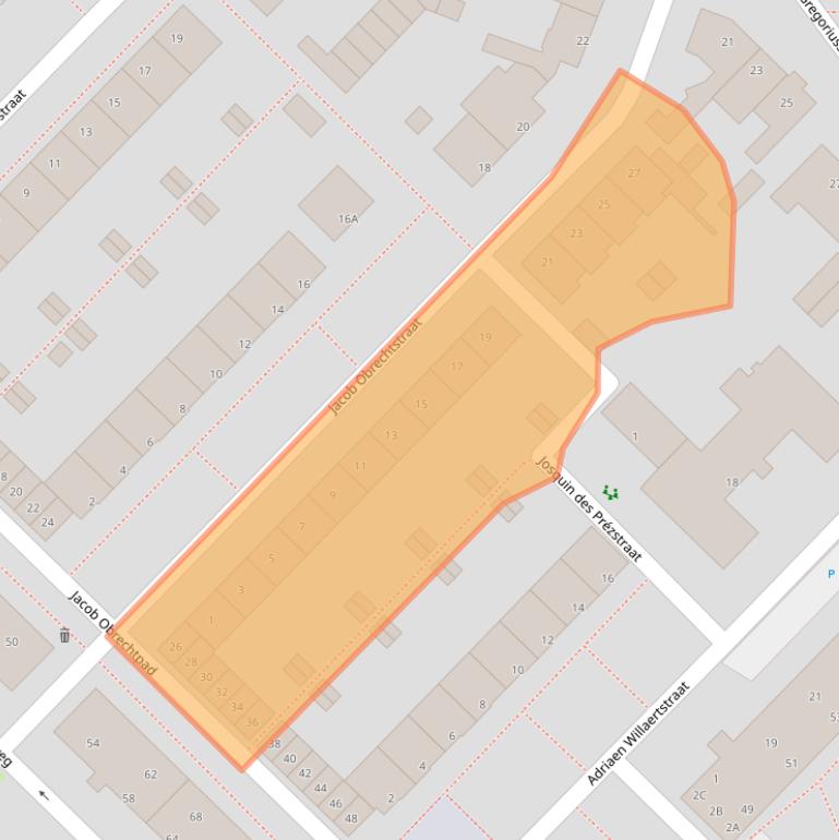 Kaart van postcodegebied 5216GP.