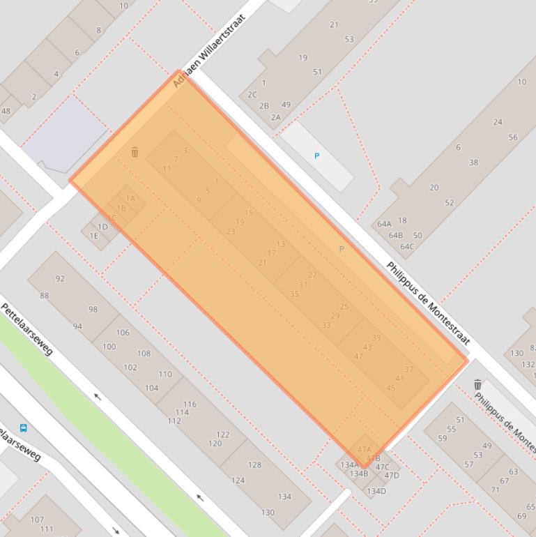 Kaart van postcodegebied 5216GV.