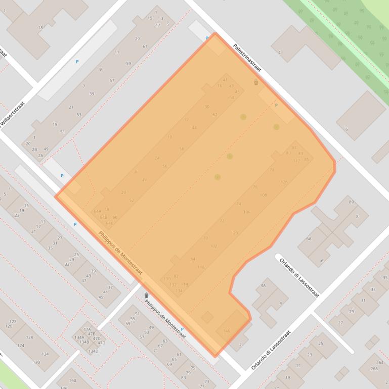 Kaart van postcodegebied 5216GX.