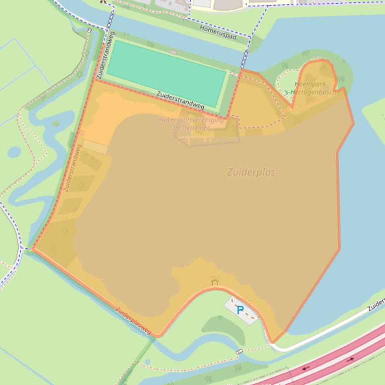 Kaart van postcodegebied 5216HH.