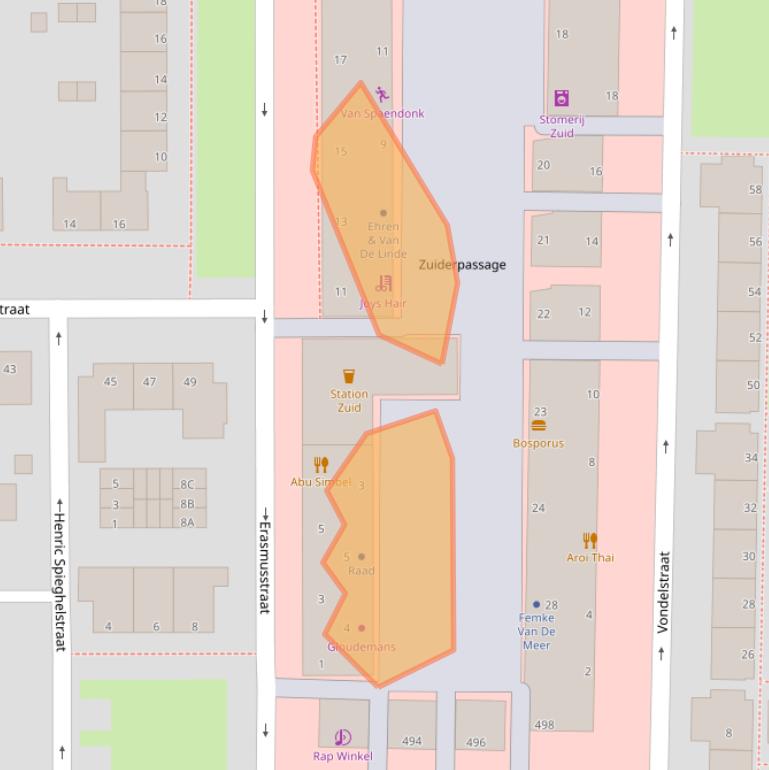 Kaart van postcodegebied 5216HK.