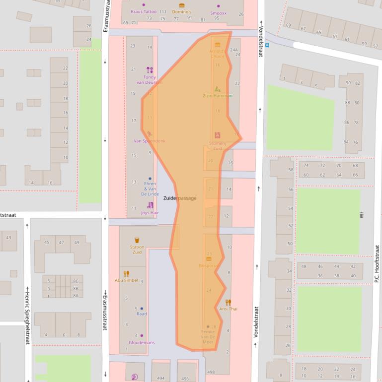 Kaart van postcodegebied 5216HL.