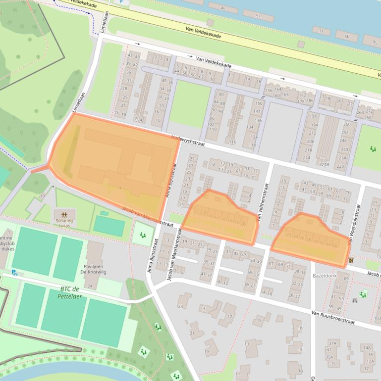 Kaart van postcodegebied 5216JL.