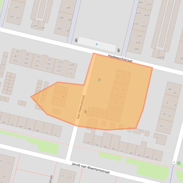Kaart van postcodegebied 5216JN.