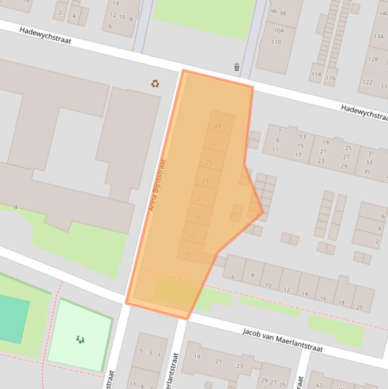 Kaart van postcodegebied 5216JS.