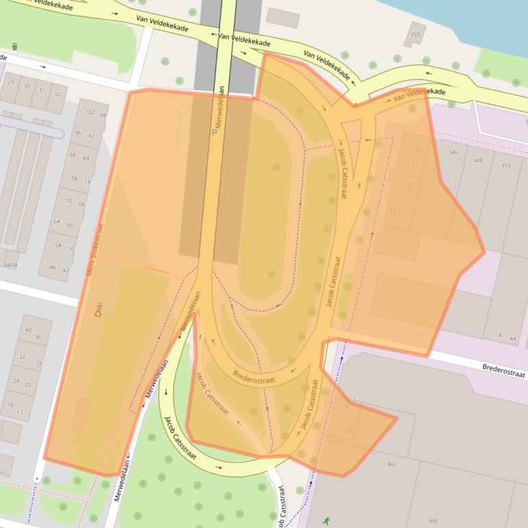 Kaart van postcodegebied 5216JT.