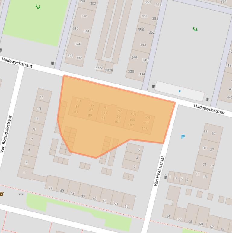 Kaart van postcodegebied 5216KC.