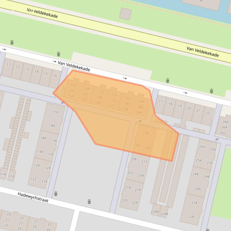 Kaart van postcodegebied 5216KH.