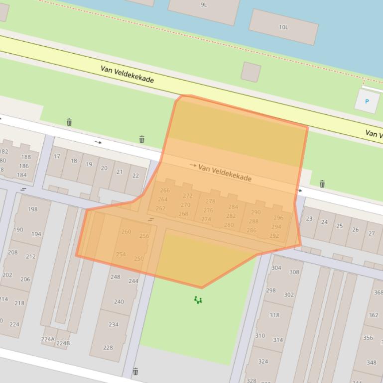 Kaart van postcodegebied 5216KK.