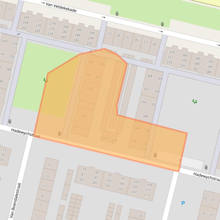 Kaart van postcodegebied 5216KL.