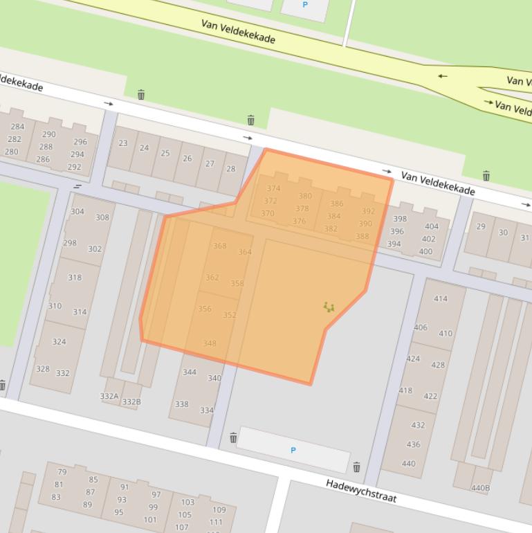 Kaart van postcodegebied 5216KM.