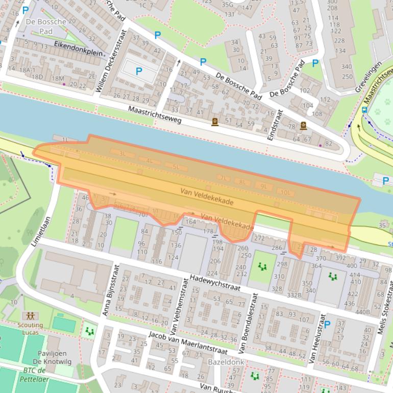 Kaart van postcodegebied 5216KS.
