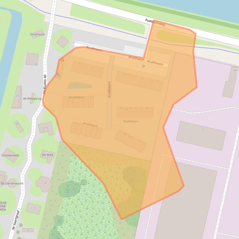 Kaart van postcodegebied 5216PA.