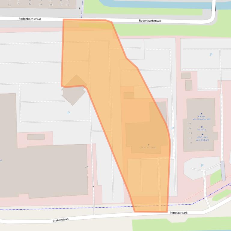 Kaart van postcodegebied 5216PC.