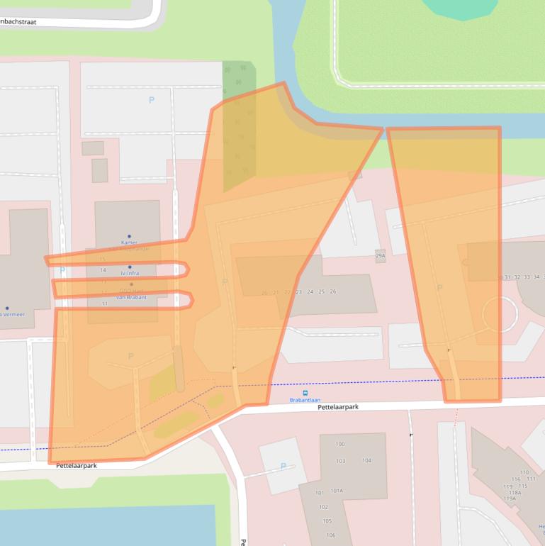 Kaart van postcodegebied 5216PD.