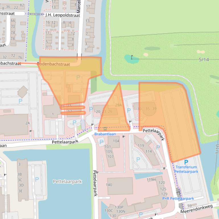 Kaart van postcodegebied 5216PJ.