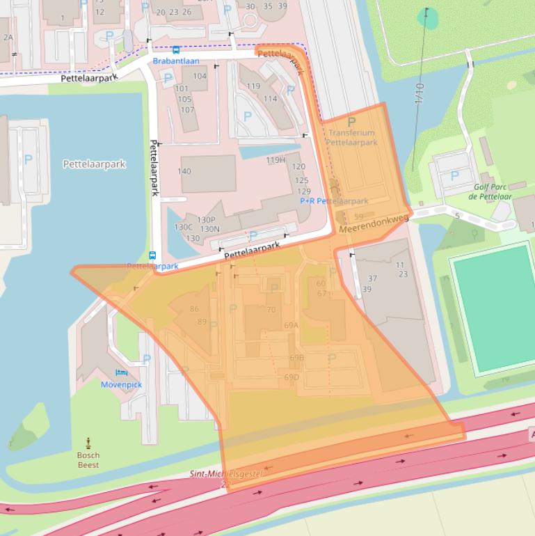 Kaart van postcodegebied 5216PP.