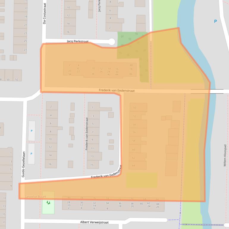 Kaart van postcodegebied 5216TS.