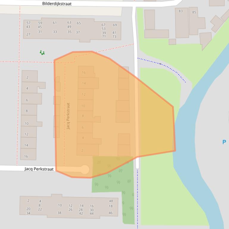 Kaart van postcodegebied 5216TT.
