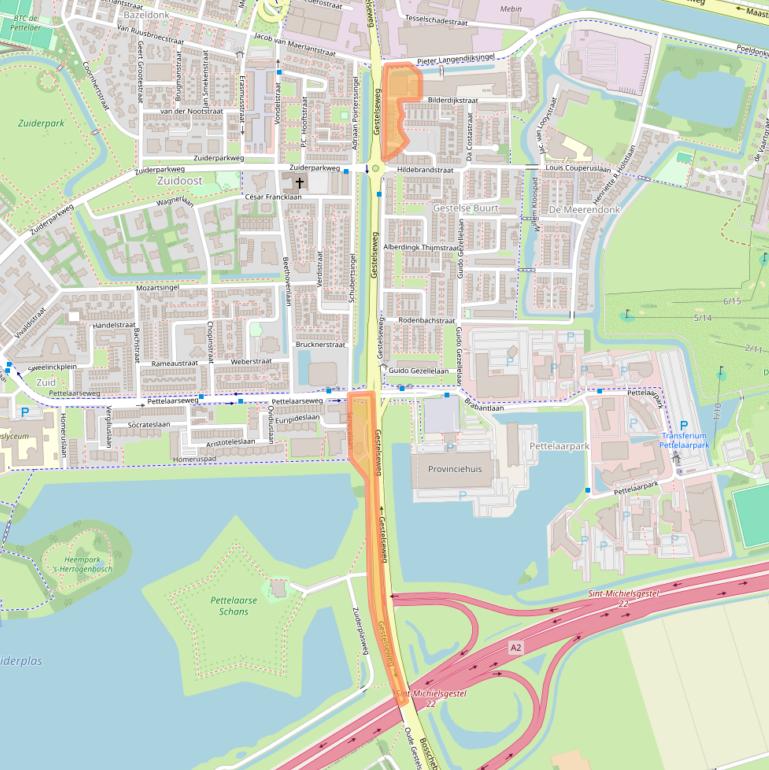 Kaart van postcodegebied 5216VA.