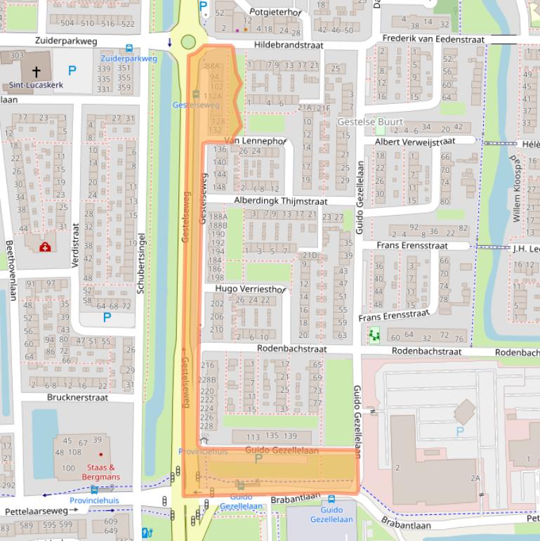 Kaart van postcodegebied 5216VB.