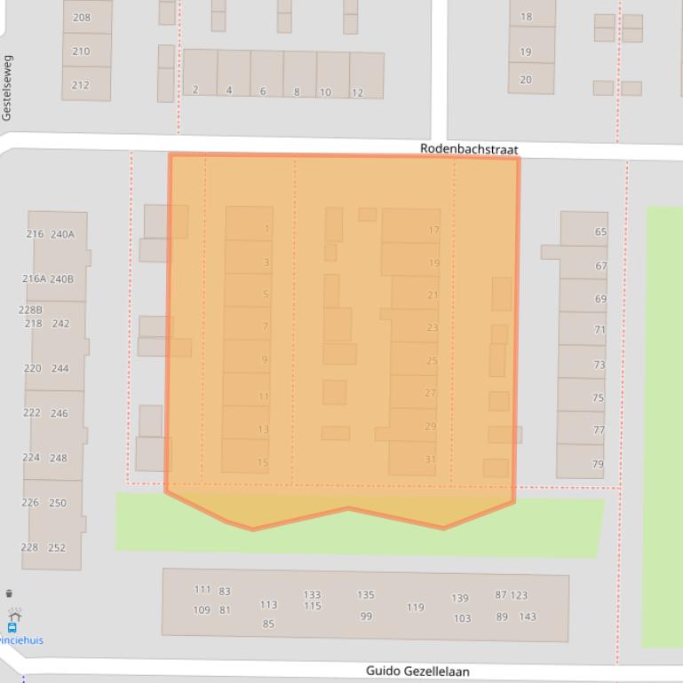 Kaart van postcodegebied 5216VH.