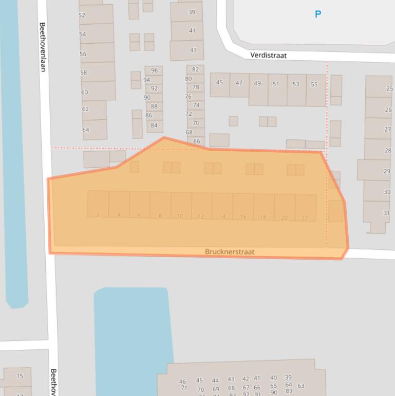 Kaart van postcodegebied 5216XD.